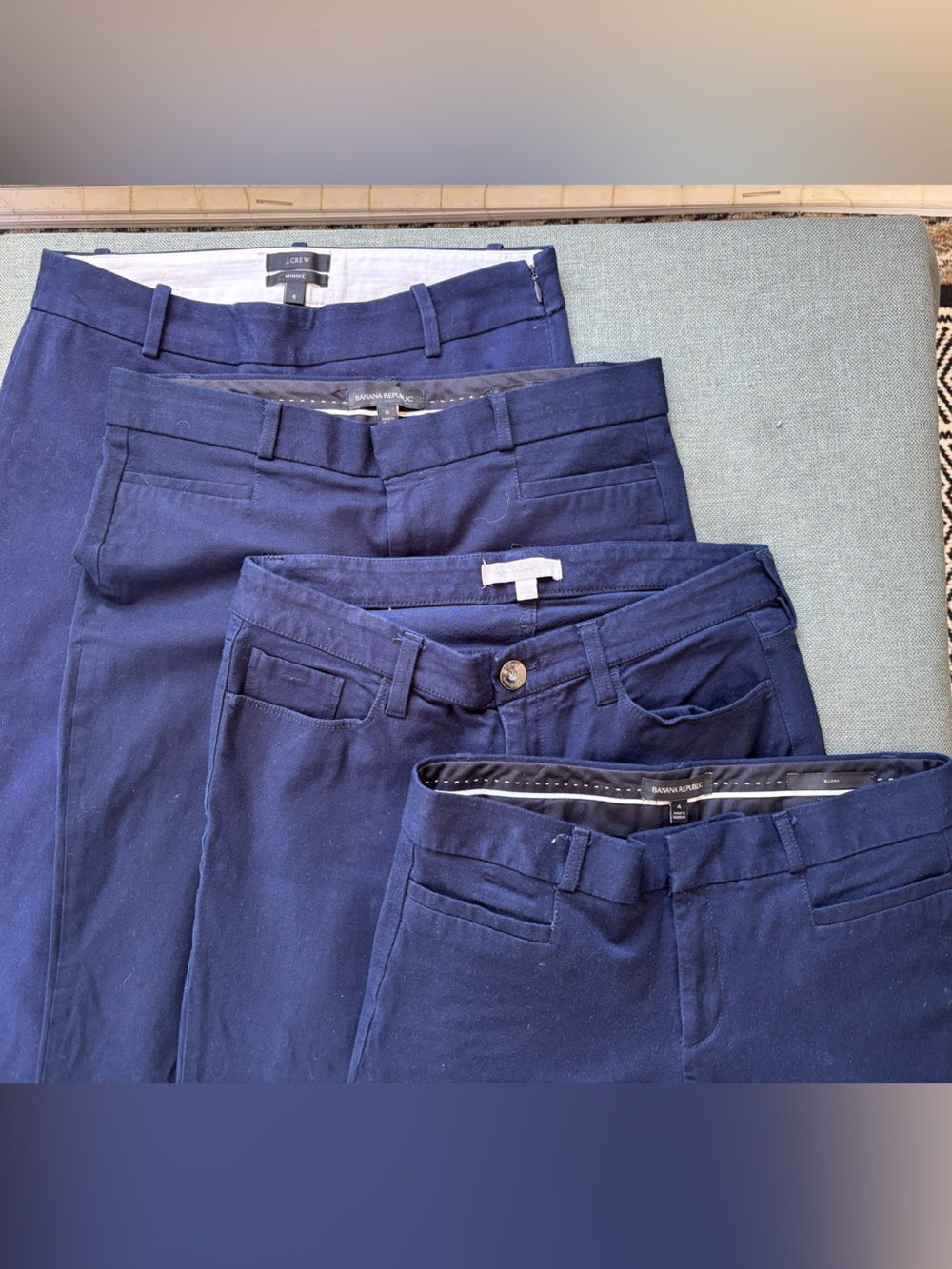 J. Crew & Banana Republic Navy Blue Women's Dress Pants Bundle
